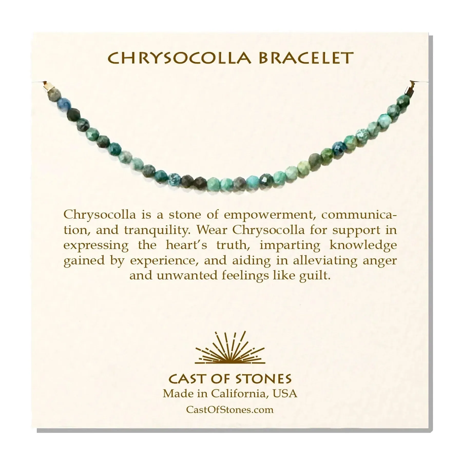 Chrysocolla Bracelet by Cast of Stones