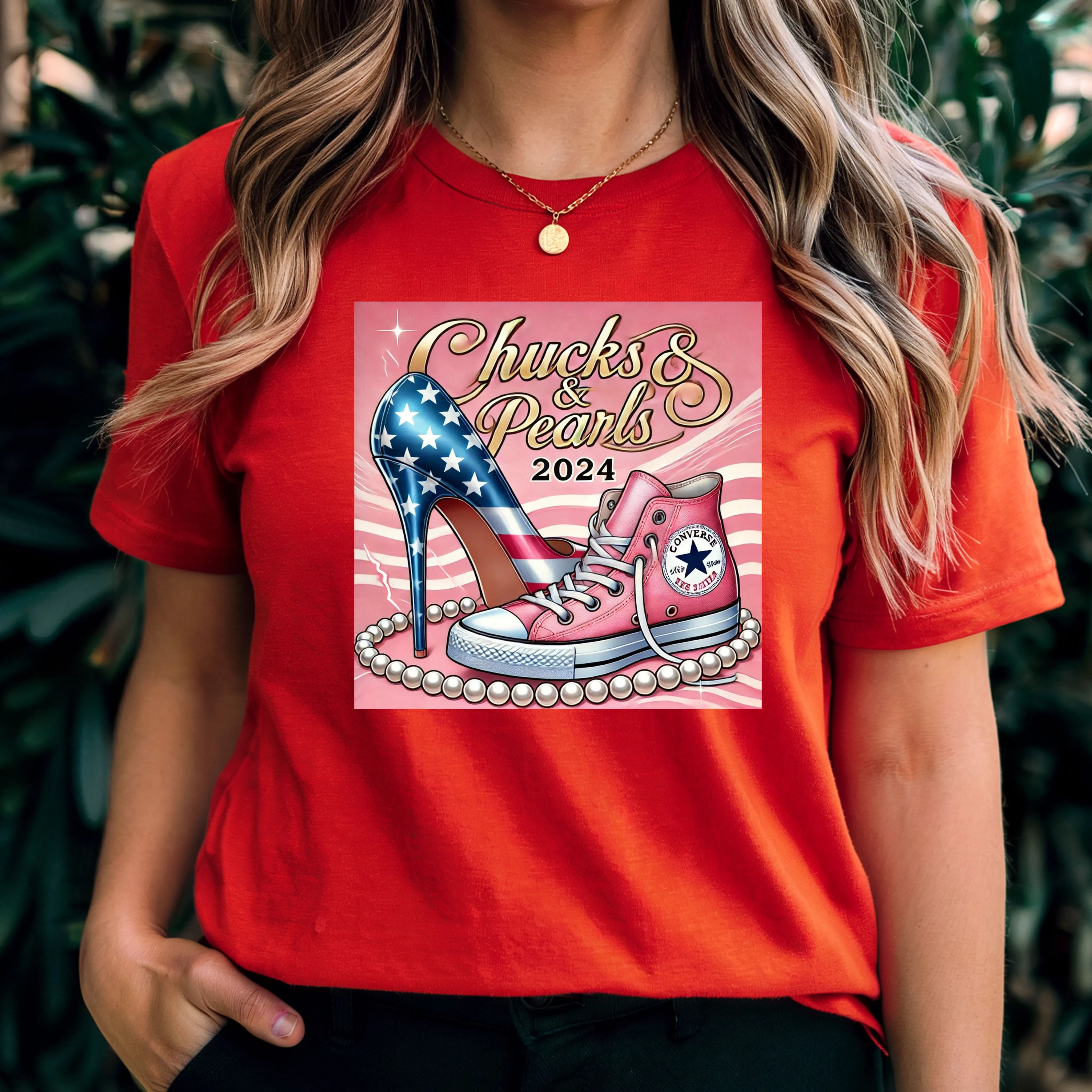 Chucks and Pearl 2024 Shirt, Kamala Harris Shirt, Election Shirt, President Shirt, Kamala Support Shirt, Inauguration Shirt, Democrat Shirt