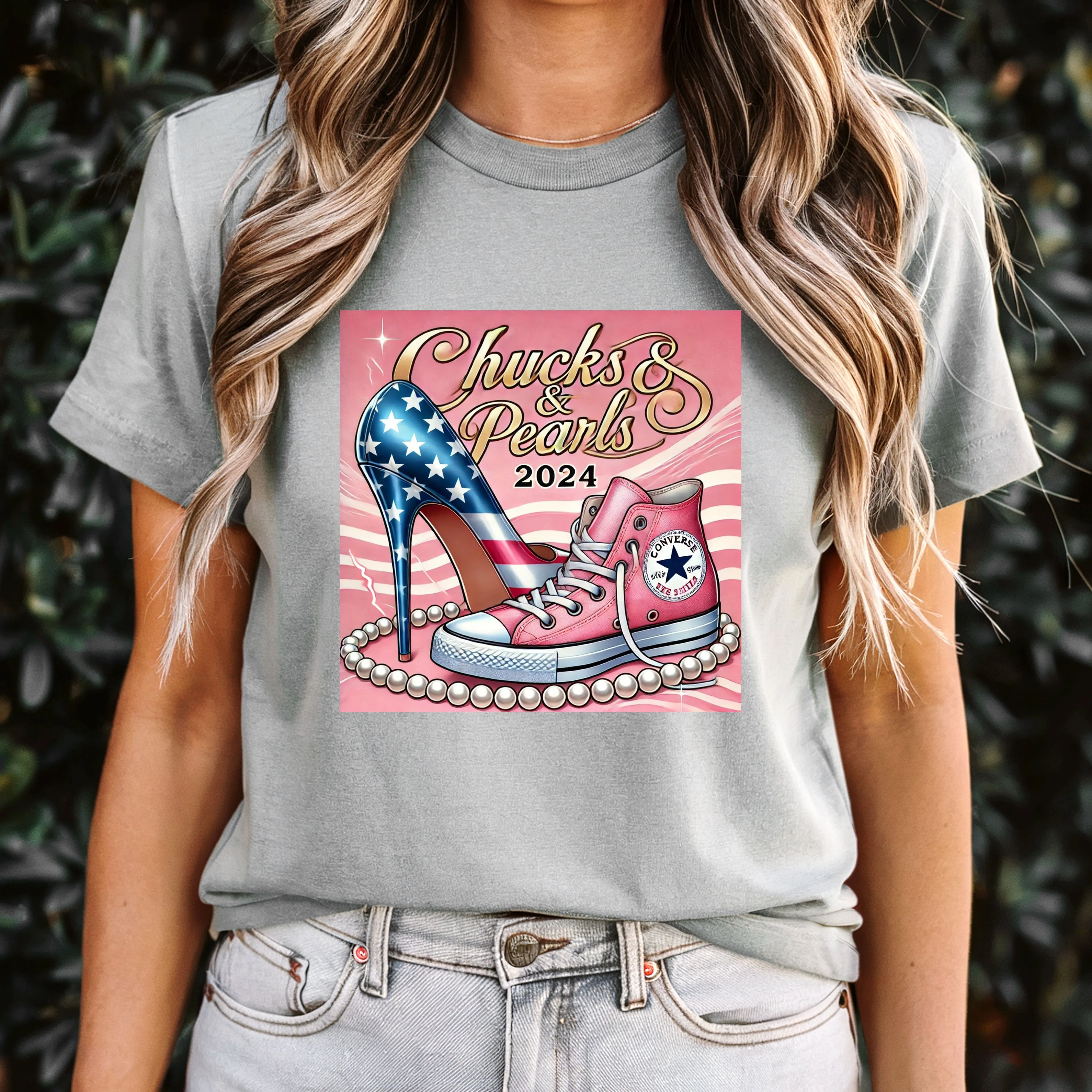 Chucks and Pearl 2024 Shirt, Kamala Harris Shirt, Election Shirt, President Shirt, Kamala Support Shirt, Inauguration Shirt, Democrat Shirt