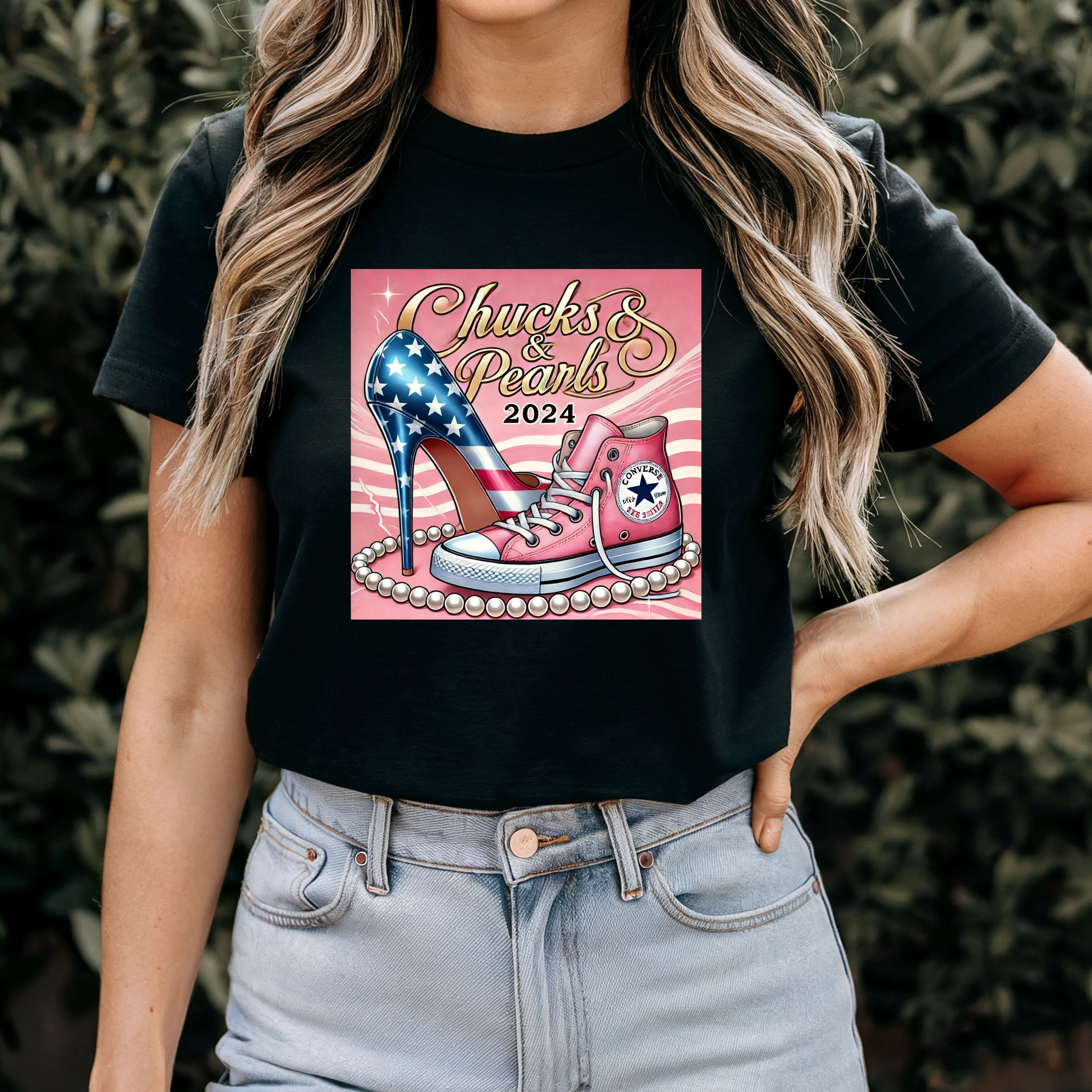 Chucks and Pearl 2024 Shirt, Kamala Harris Shirt, Election Shirt, President Shirt, Kamala Support Shirt, Inauguration Shirt, Democrat Shirt