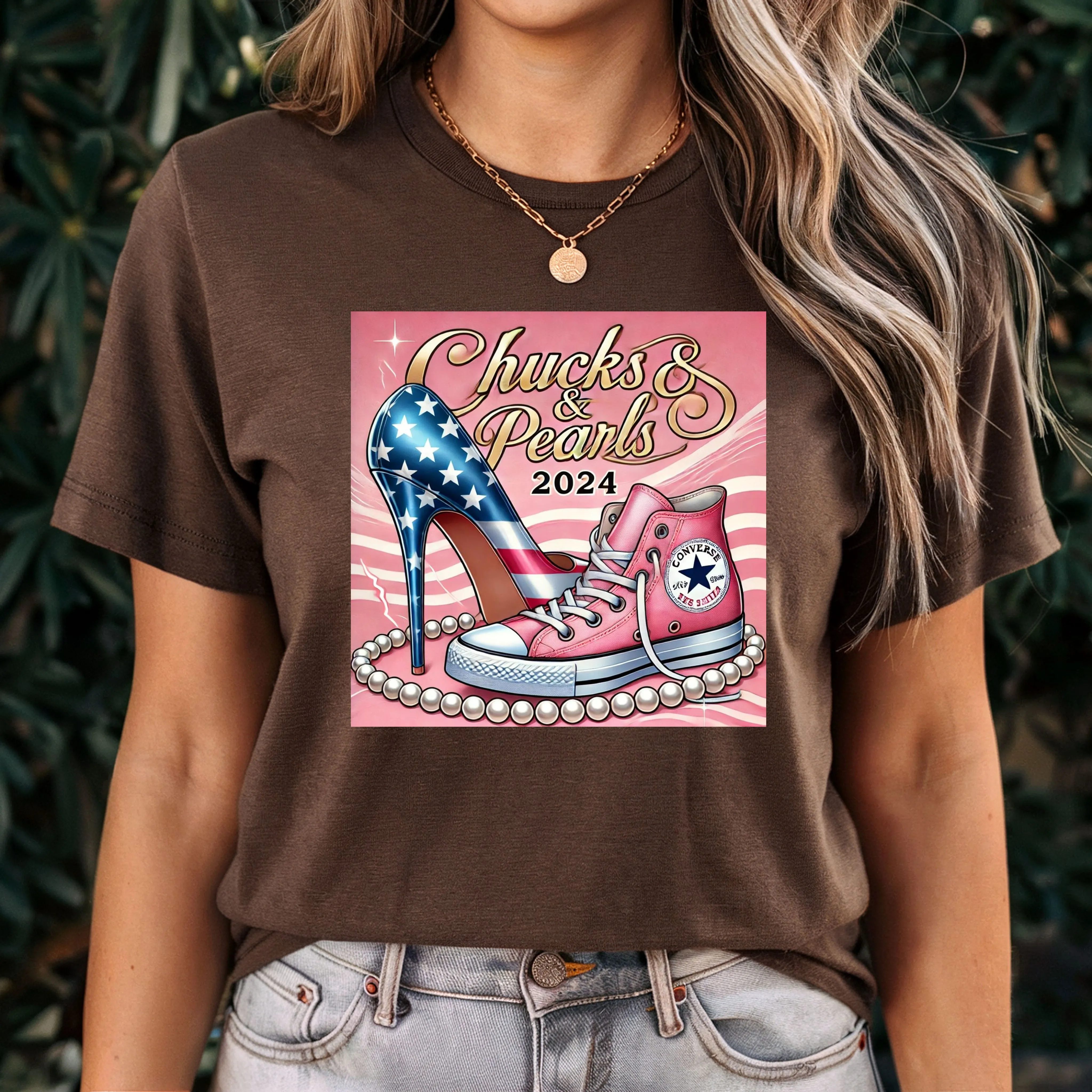 Chucks and Pearl 2024 Shirt, Kamala Harris Shirt, Election Shirt, President Shirt, Kamala Support Shirt, Inauguration Shirt, Democrat Shirt