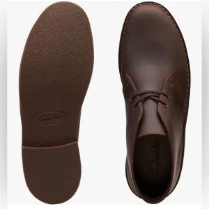 Clarks men's Bushacre 2 Lace Up Chukka Boot Dark Brown Leather   US 11 1…