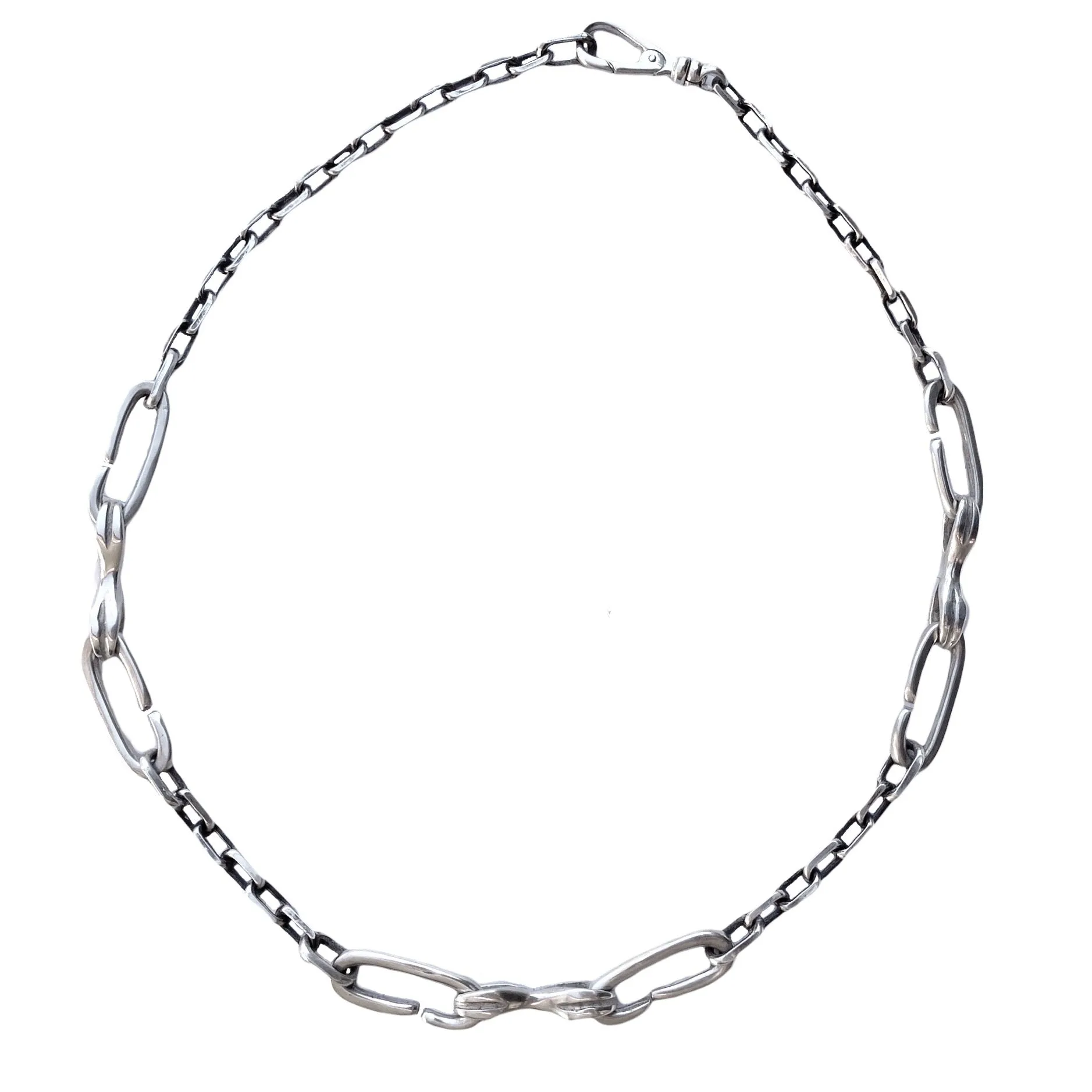 Classic Connection Combo Chain - silver
