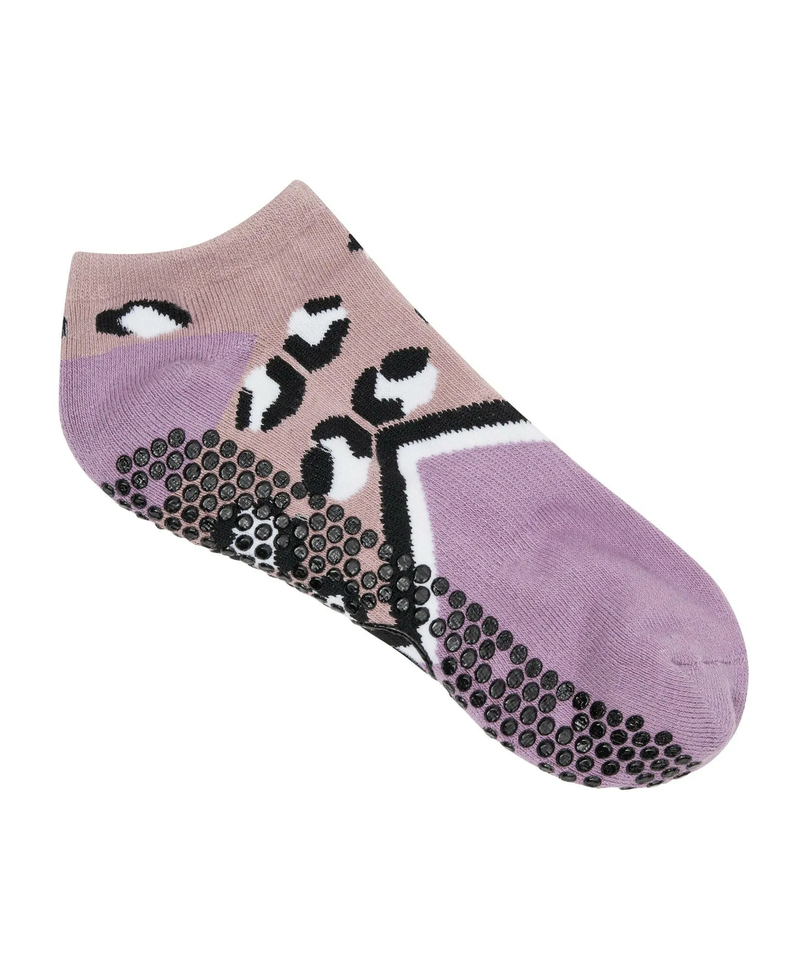 Classic Low Rise Grip Socks - Cheetah Volley