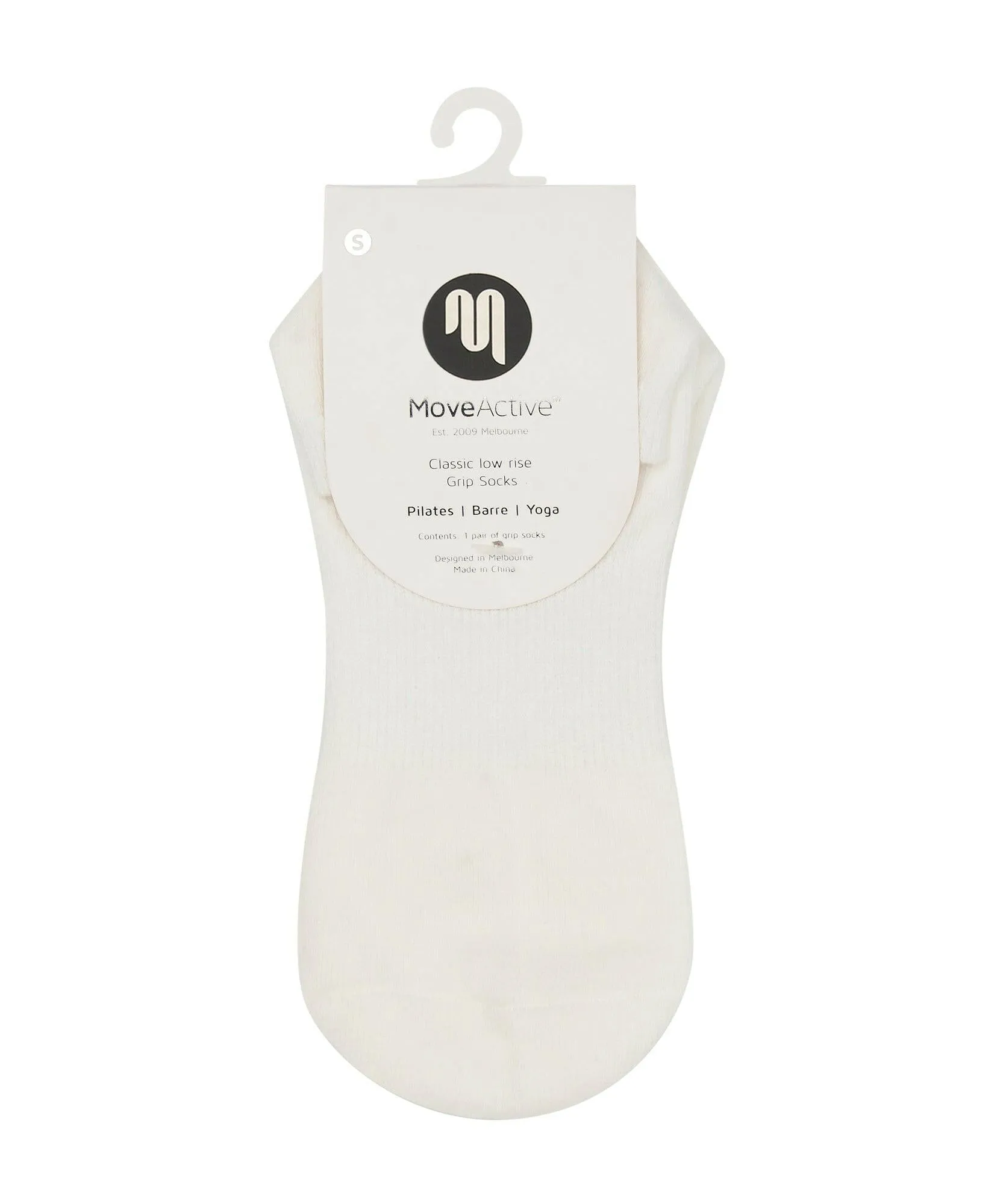 Classic Low Rise Grip Socks - Ivory