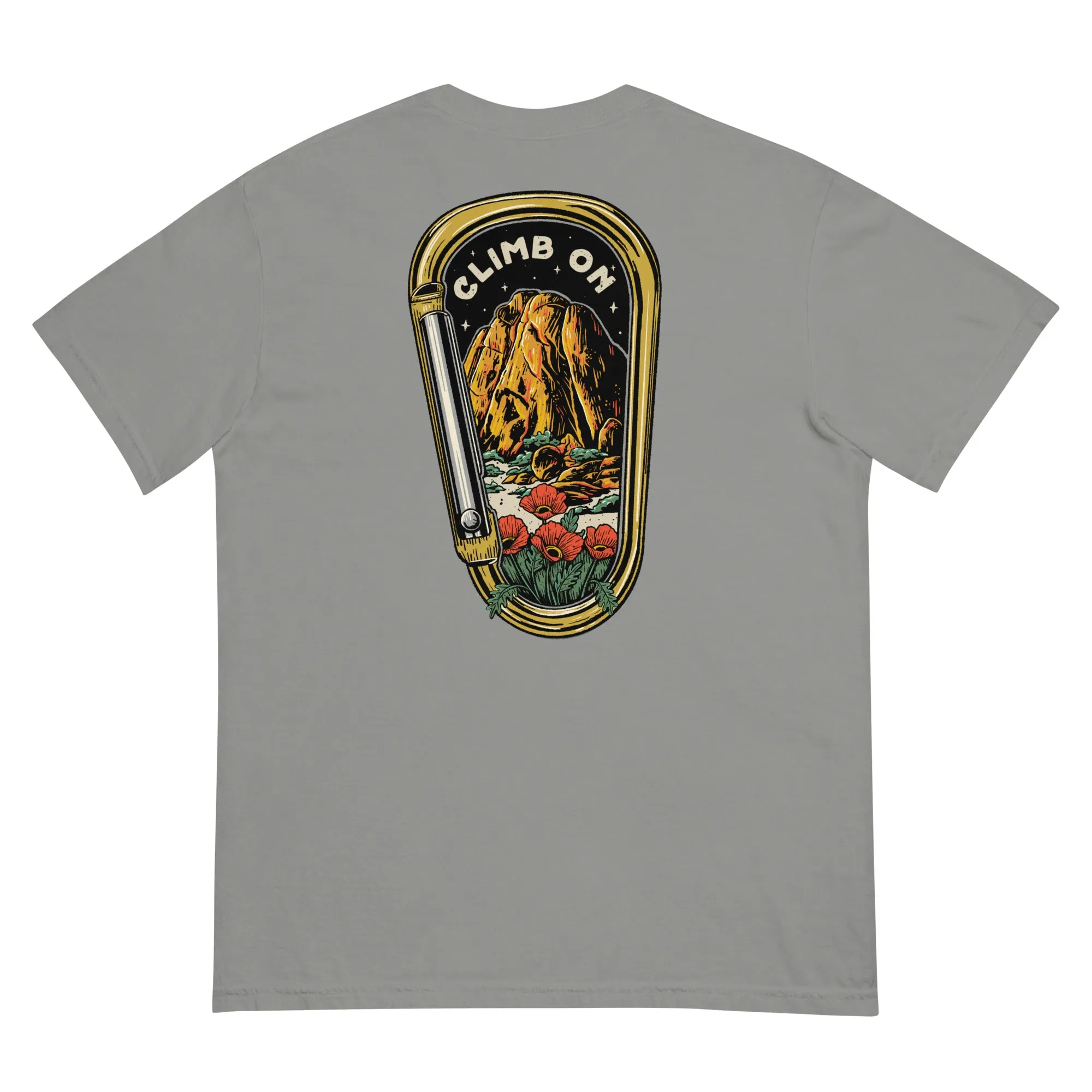Climb On Front & Back Print Tee