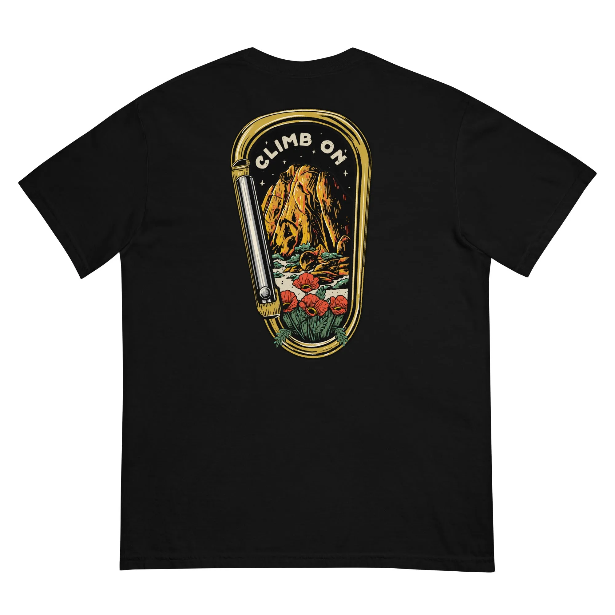 Climb On Front & Back Print Tee
