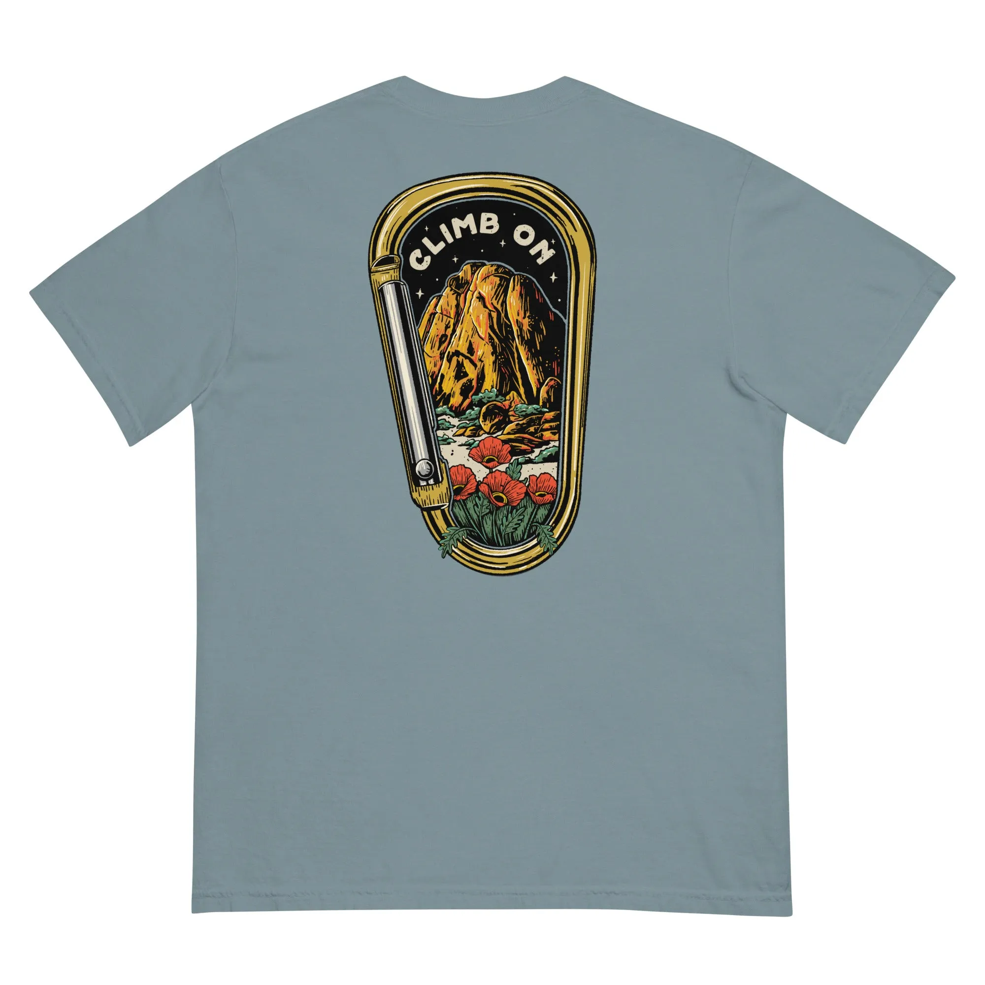 Climb On Front & Back Print Tee