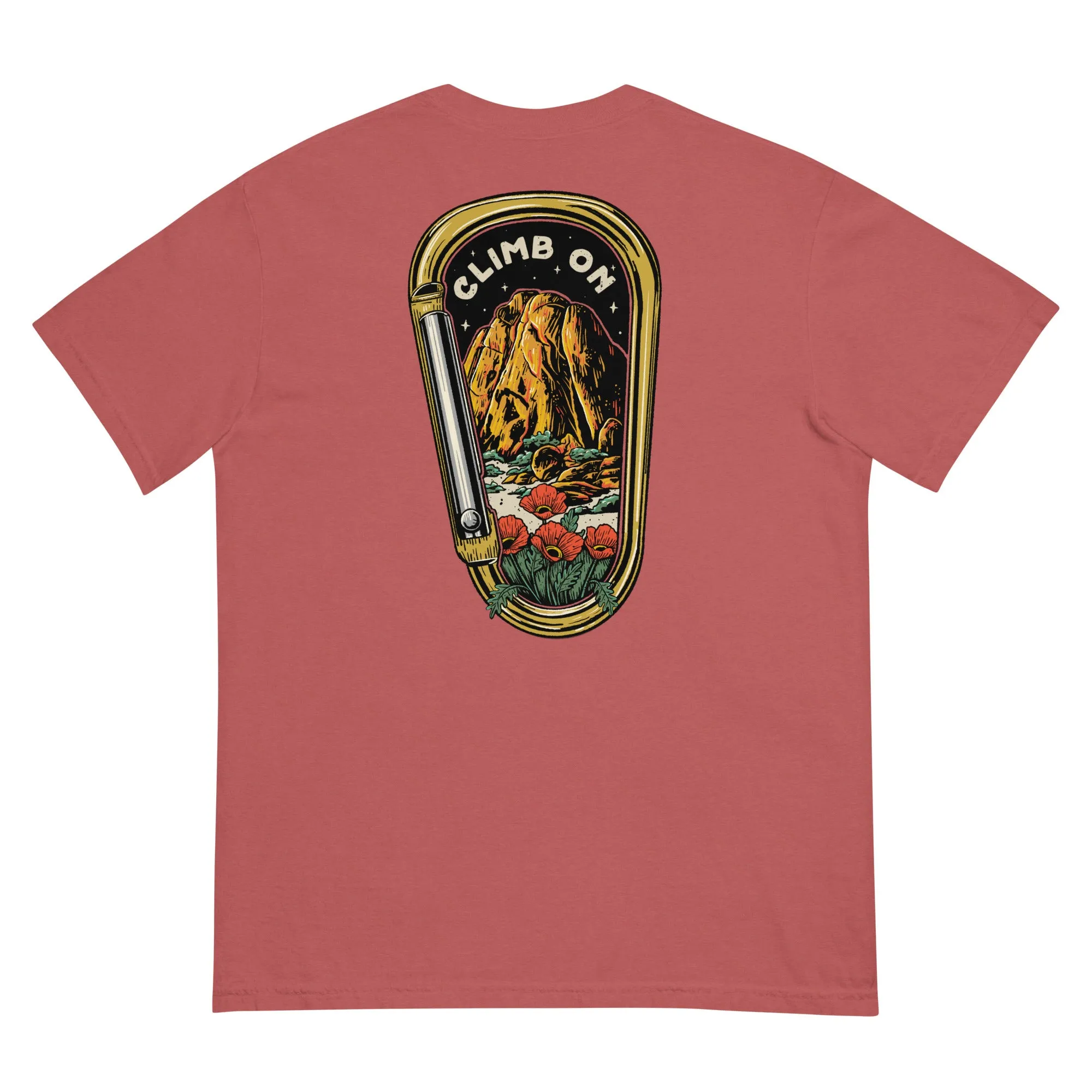 Climb On Front & Back Print Tee