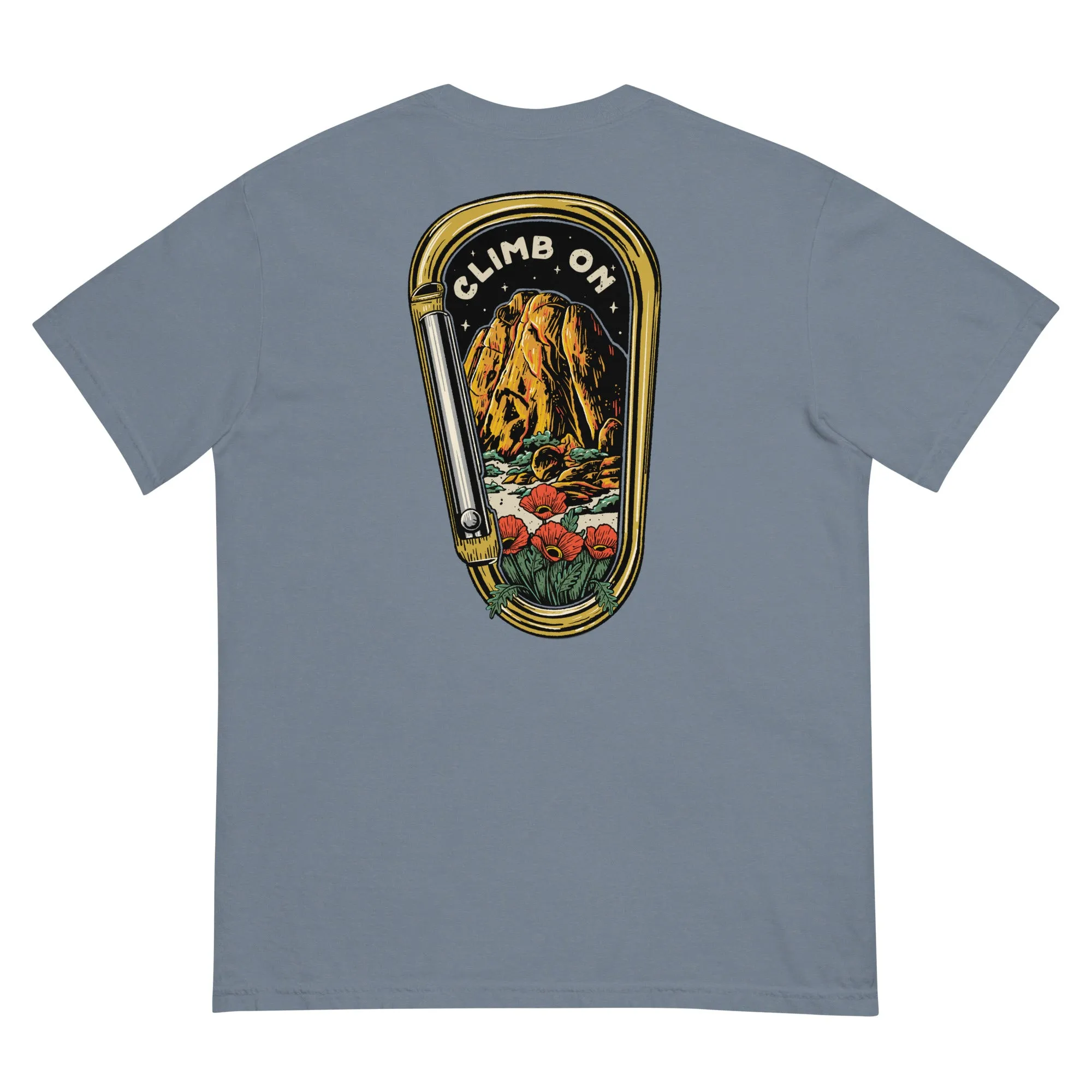 Climb On Front & Back Print Tee