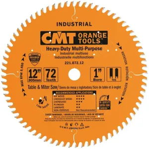 CMT 221.072.12  12" x 72T Industrial Cabinet Shop Blade