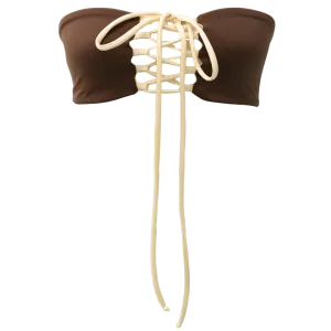 Cocoa/Ivory Shimmer Kelly Top