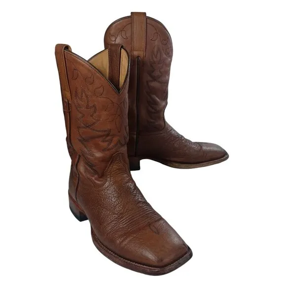 Cody James Men's Jameson Leather Western Boots Square Toe BCJSP21L4 8 1/3 D