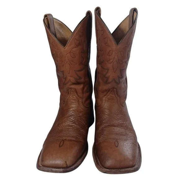 Cody James Men's Jameson Leather Western Boots Square Toe BCJSP21L4 8 1/3 D