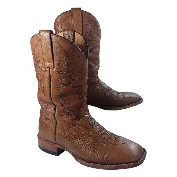 Cody James Men's Jameson Leather Western Boots Square Toe BCJSP21L4 8 1/3 D