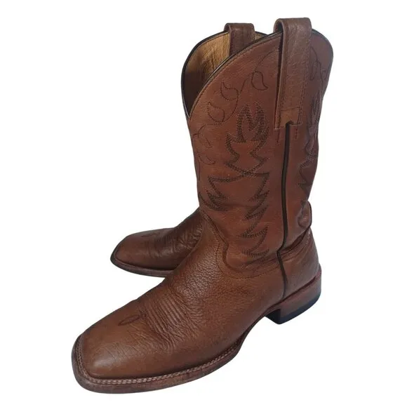 Cody James Men's Jameson Leather Western Boots Square Toe BCJSP21L4 8 1/3 D