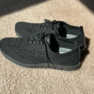 Cole Haan Black Knit Zerogrand Stitchlight Oxford Shoes Womens Size 6
