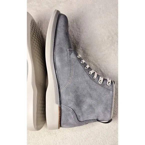 Cole Haan Grand 360 Grey Men's Suede Boots Casual High-Top Shoes #C34342 9.5 M
