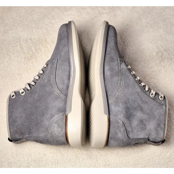 Cole Haan Grand 360 Grey Men's Suede Boots Casual High-Top Shoes #C34342 9.5 M