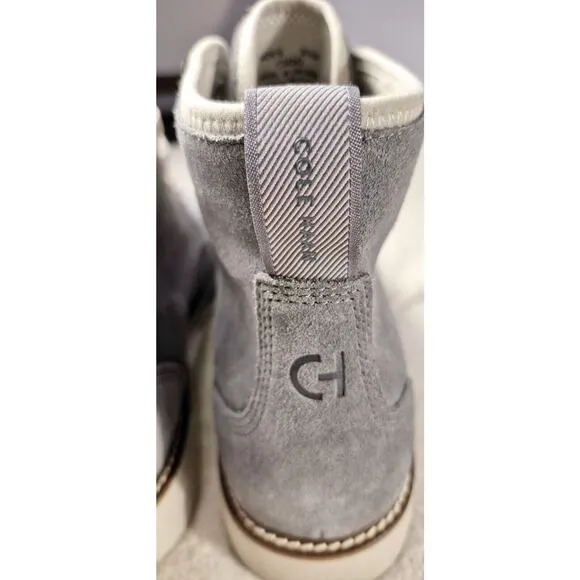 Cole Haan Grand 360 Grey Men's Suede Boots Casual High-Top Shoes #C34342 9.5 M