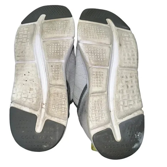 Cole Haan mens 11‎ white &amp; gray &amp; yellow comfort sneakers