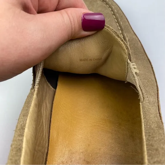 Cole Haan | Men's Tan Suede Leather Slip On Driver 11.5