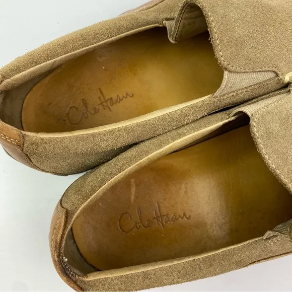 Cole Haan | Men's Tan Suede Leather Slip On Driver 11.5