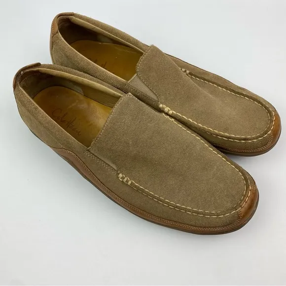 Cole Haan | Men's Tan Suede Leather Slip On Driver 11.5