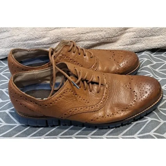 Cole Haan Men's Zerogrand Wing OX Oxford, british tan leather/java, 10 Med US