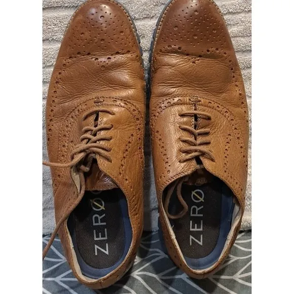 Cole Haan Men's Zerogrand Wing OX Oxford, british tan leather/java, 10 Med US