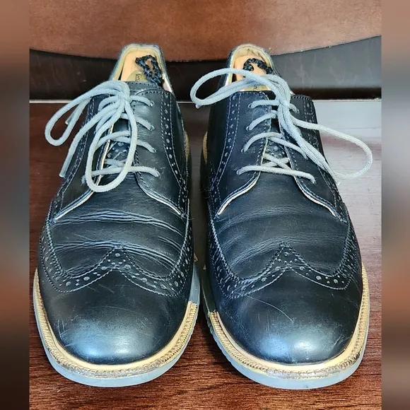 Cole Haan Original Grand OS Mens Size 9.5M  Wingtip Shoes Oxford Black