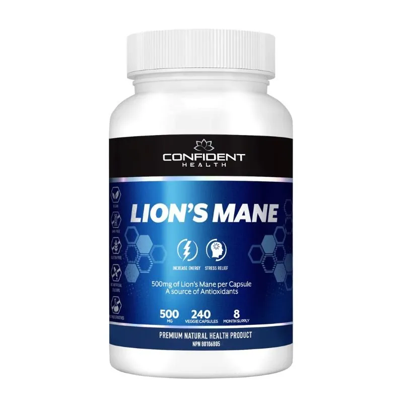 Confident Lions Mane 500mg Extract