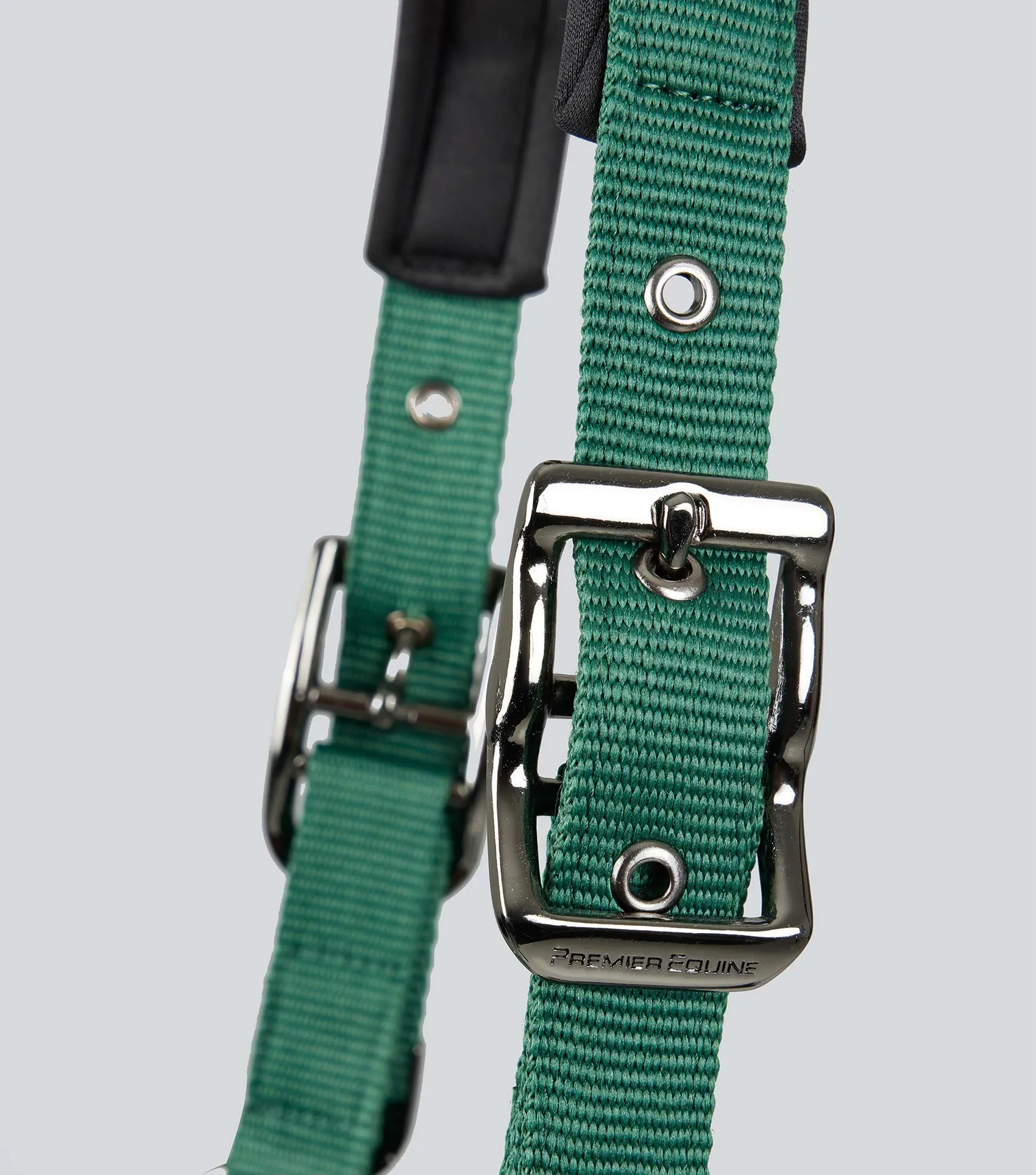 Corda Padded Head Collar with Lead Rope Green