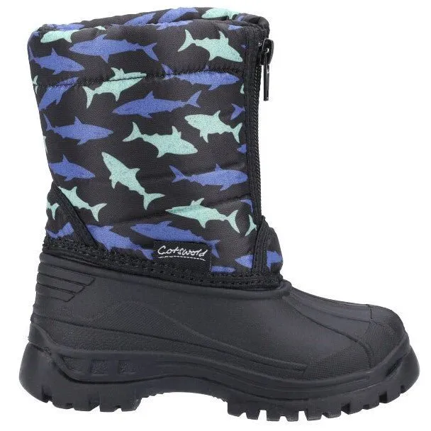 Cotswold Iceberg Kids Weather Zip-Top Snow Boots