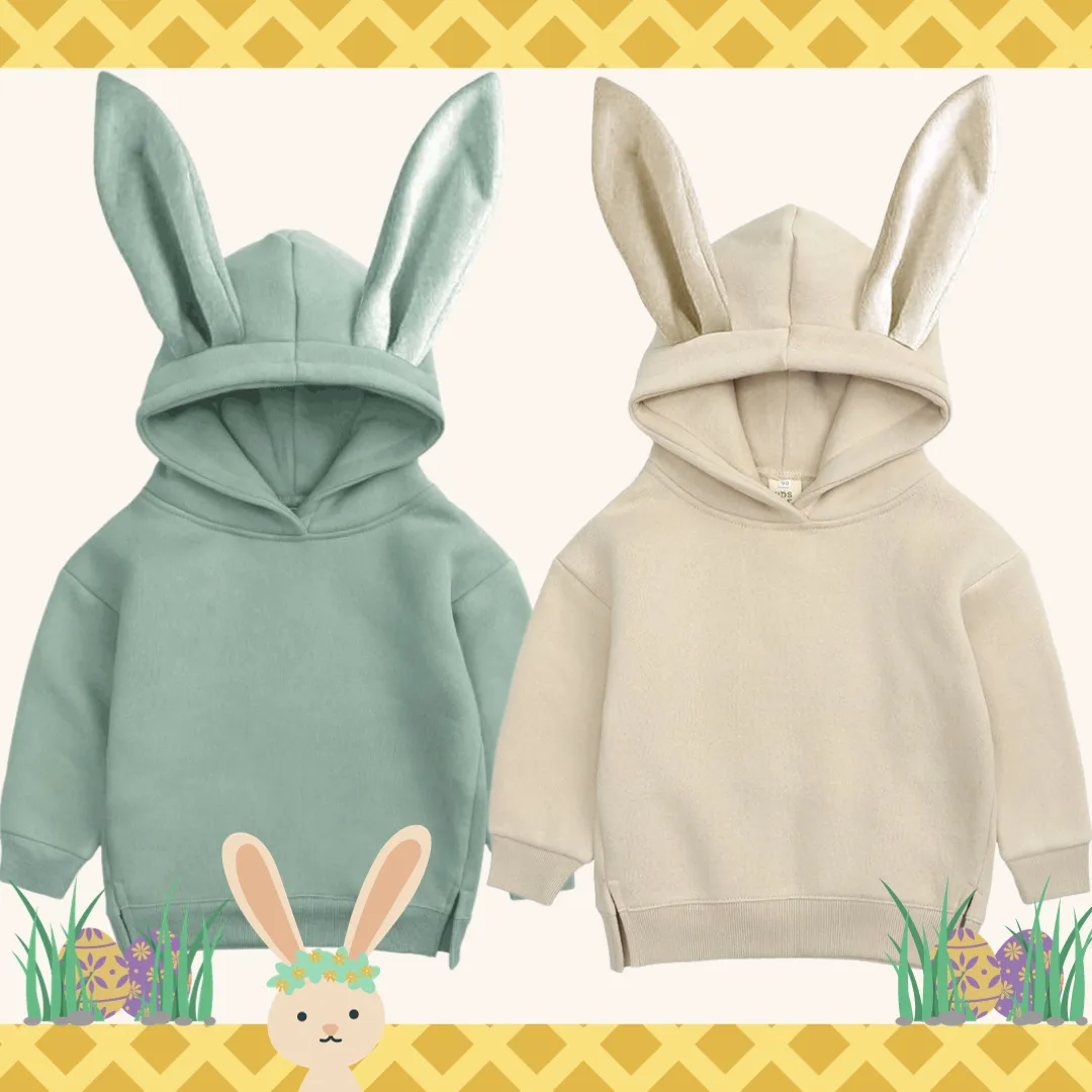 Cotton Bunny Hoodie - Pink