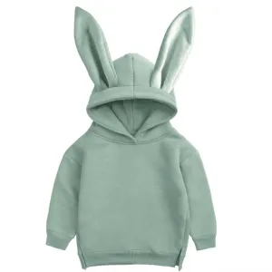 Cotton Bunny Hoodie - Sage