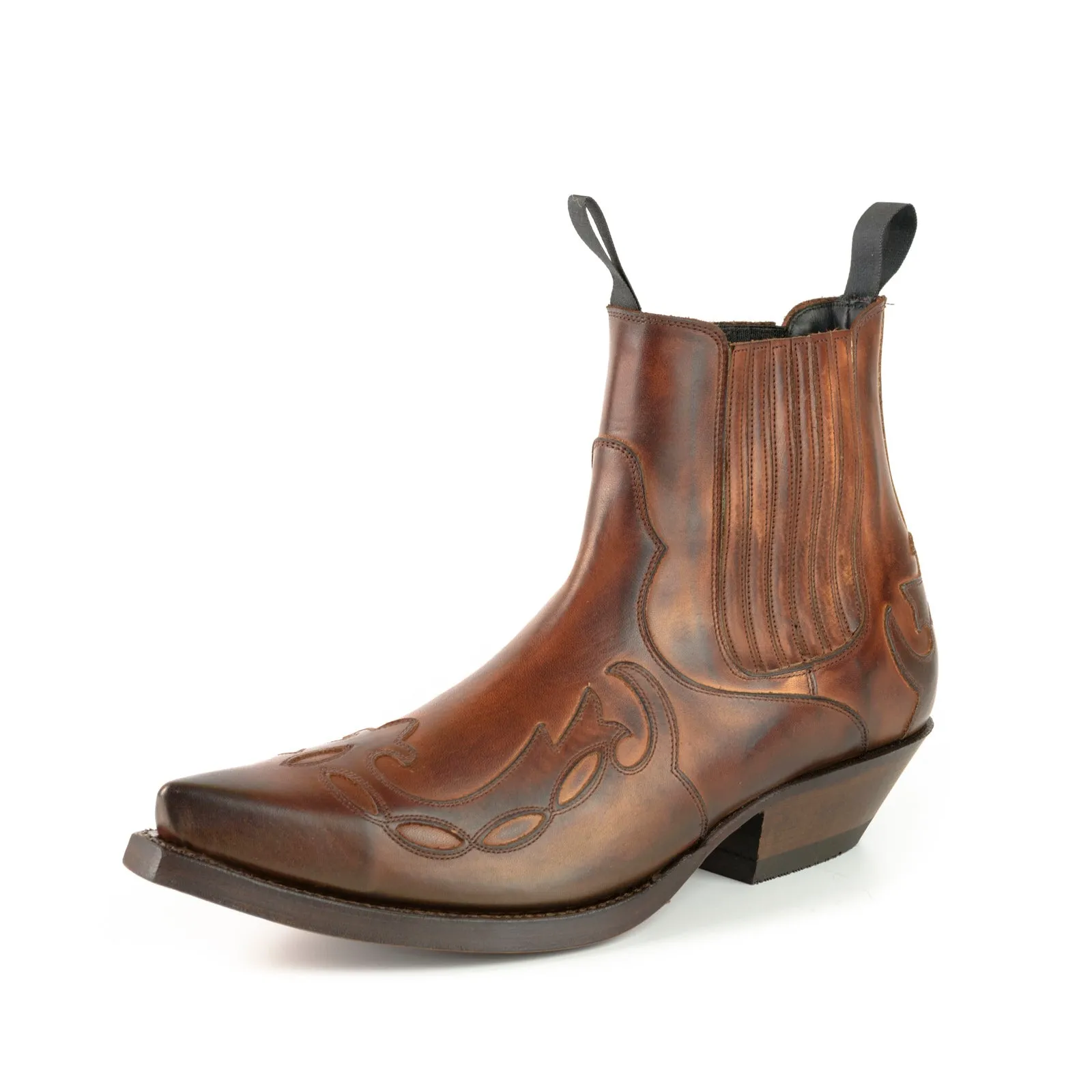 Cowboy Boots or Ankle Boots for Women and Men Handcrafted Brown Leather Urban 1931