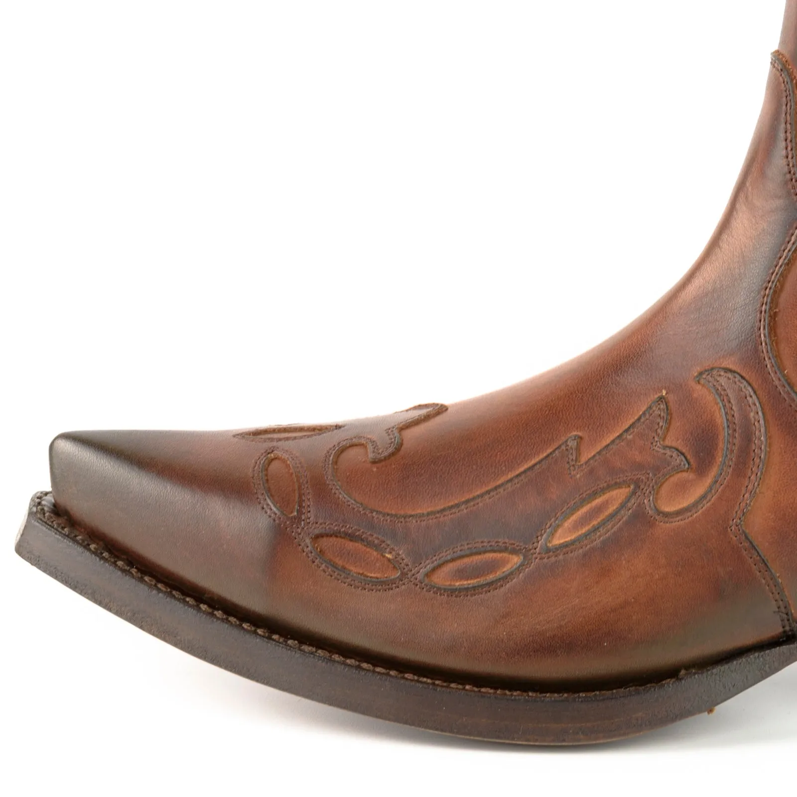 Cowboy Boots or Ankle Boots for Women and Men Handcrafted Brown Leather Urban 1931