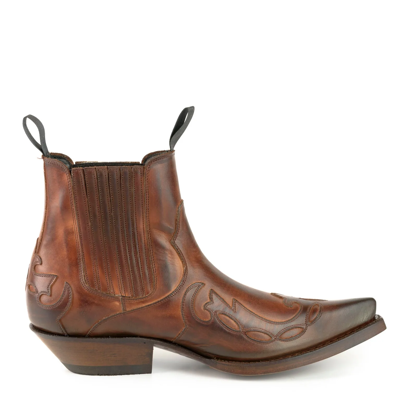 Cowboy Boots or Ankle Boots for Women and Men Handcrafted Brown Leather Urban 1931