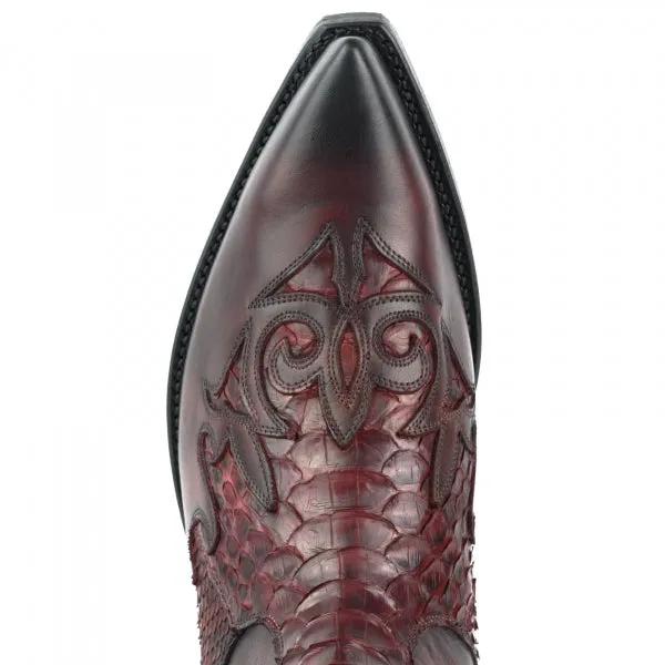 Cowboy Boots or Ankle Boots for Women and Men, Handcrafted, Urban and Exotic, Red 2500
