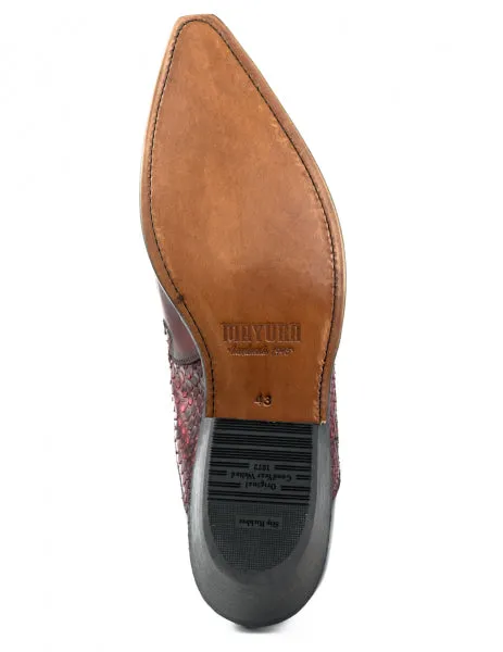 Cowboy Boots or Ankle Boots for Women and Men, Handcrafted, Urban and Exotic, Red 2500