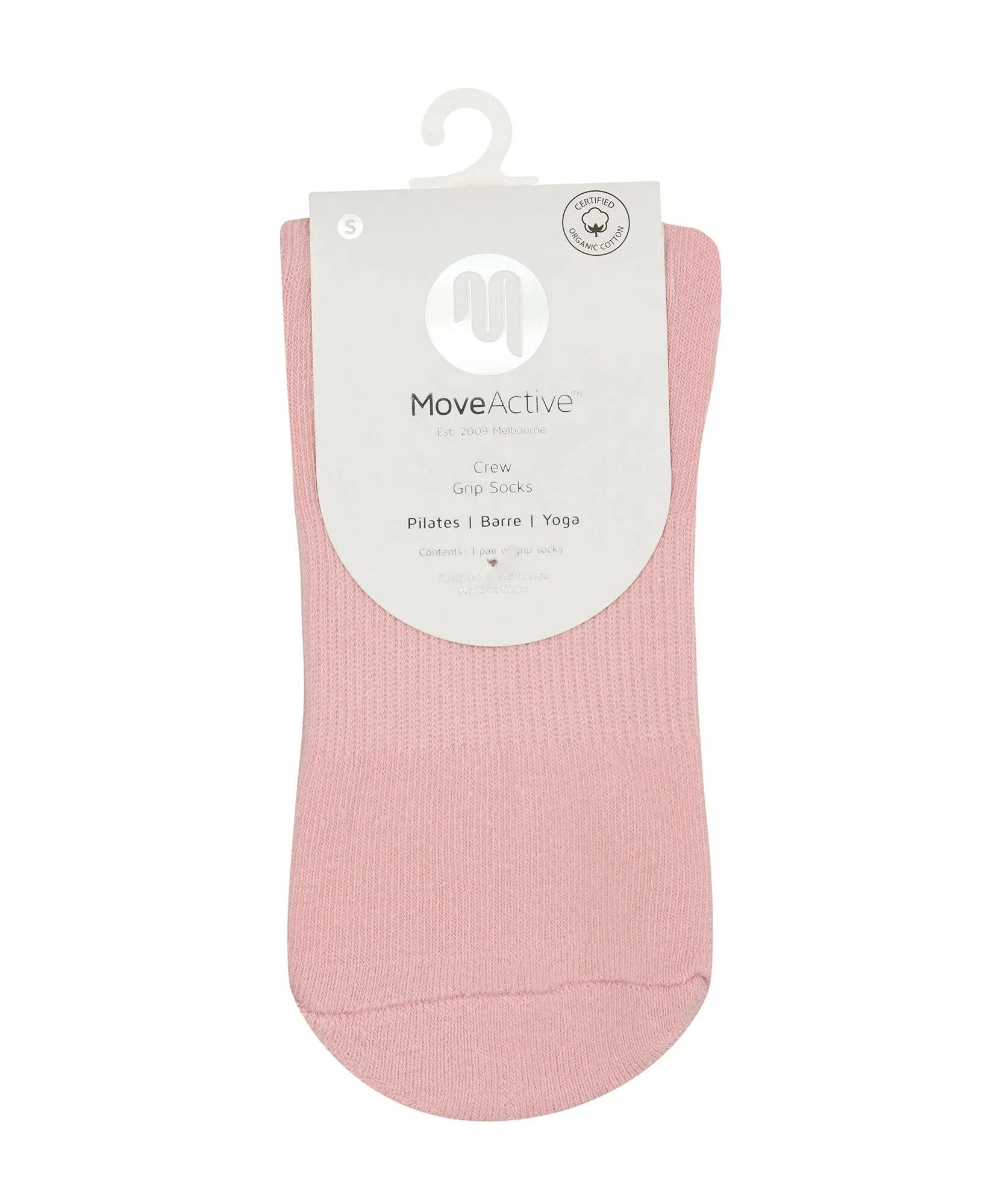 Crew Non Slip Grip Socks - Vintage Rose Berry