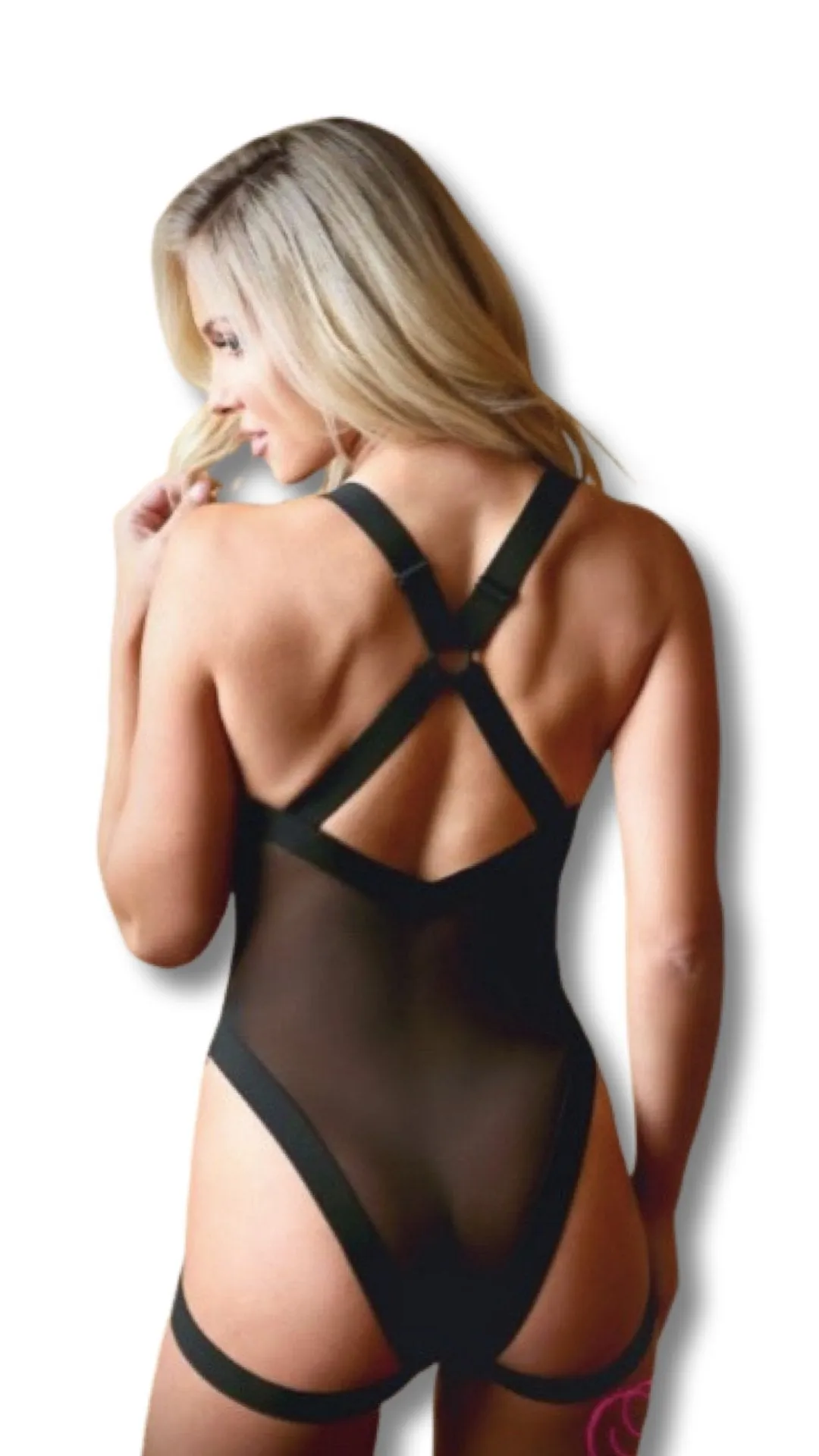 Criss Cross Mesh Teddy
