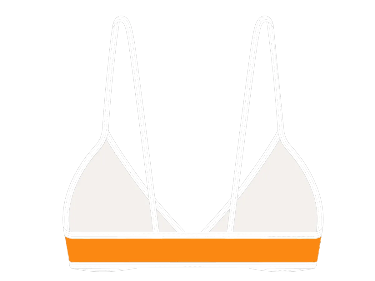 Cruise Orange Fitted Top II