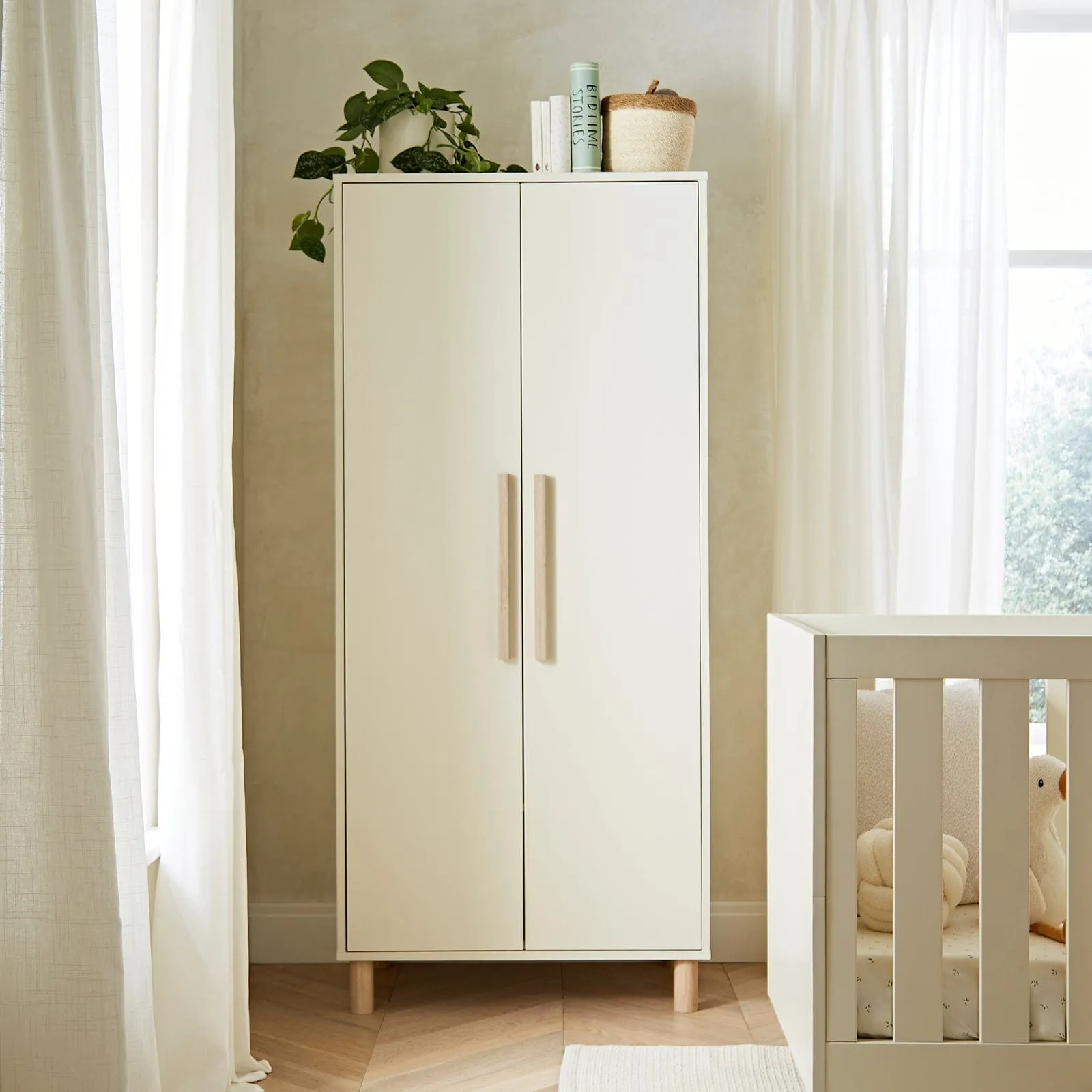 CuddleCo Harper Wardrobe - Cream
