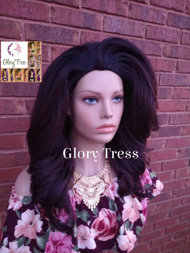 Curly Half Wig, Wigs, African American Wig, Kinky Curly Wig, Natural Yaki Wig, Blown Out Hairstyle, Ready To Ship // MARTHA