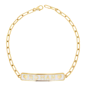 Custom Enamel ID Bracelet