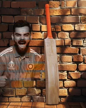 Customise Virat Kohli Profile Kashmir Willow Cricket Bat Size SH