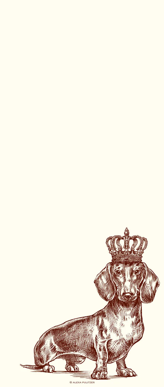 Customizable Royal Dachshund Long Pad 3-Pack