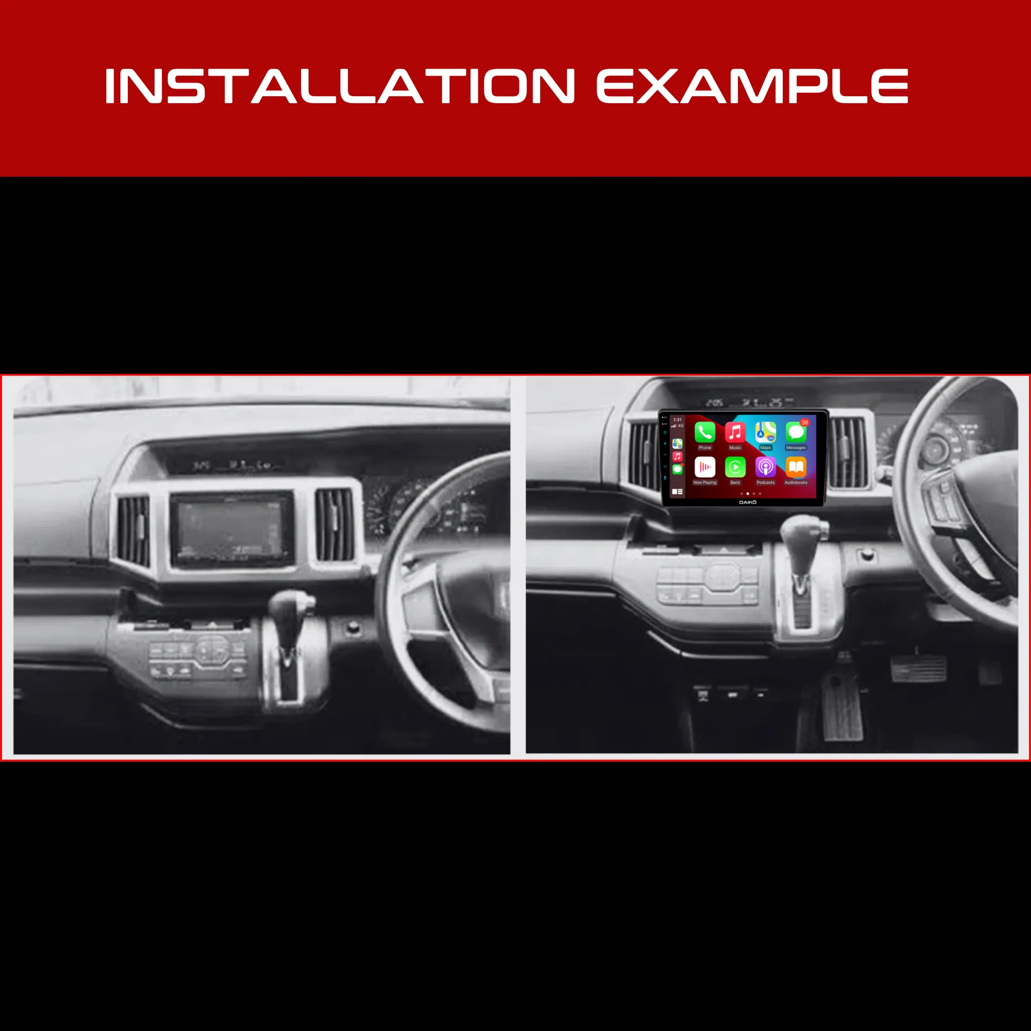 Daiko PRO Car Stereo Carplay Android Auto For Honda Step Wagon 2009-2015